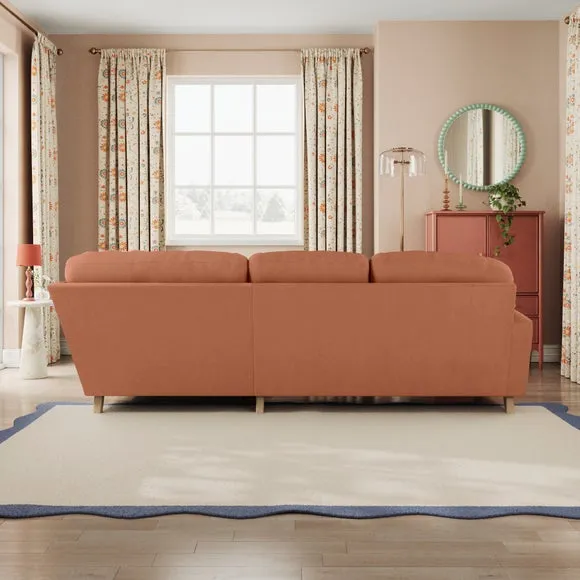 Martha Vintage Velvet Full Corner Sofa 3
