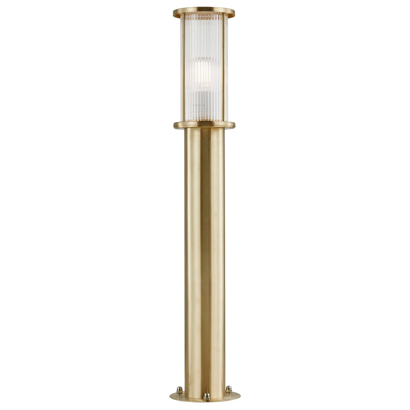 Nordlux Linton Outdoor Post Light Brass Brass Garden E27 IP54 Mains in Gold