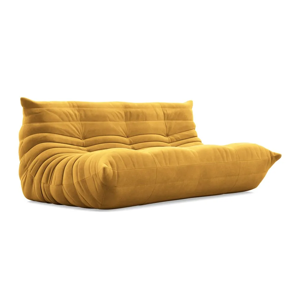 Ligne Roset Togo Large Settee Alcantara Curry 3