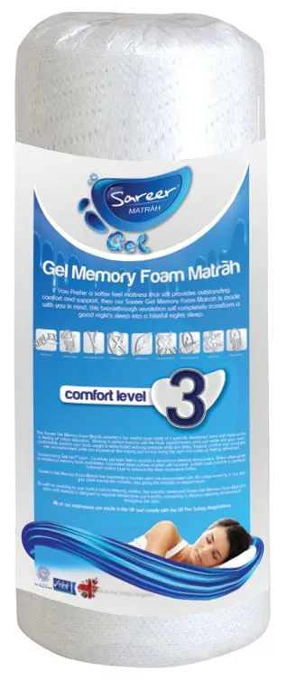 Sareer Furniture Limited Gel Memory Foam Mattress in White 5