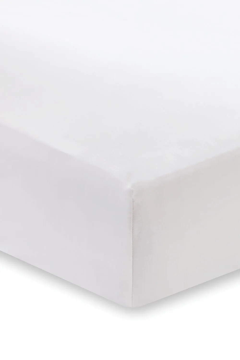 Bianca 400 Thread Count Cotton Sateen 36cm Depth Sheet in White 2