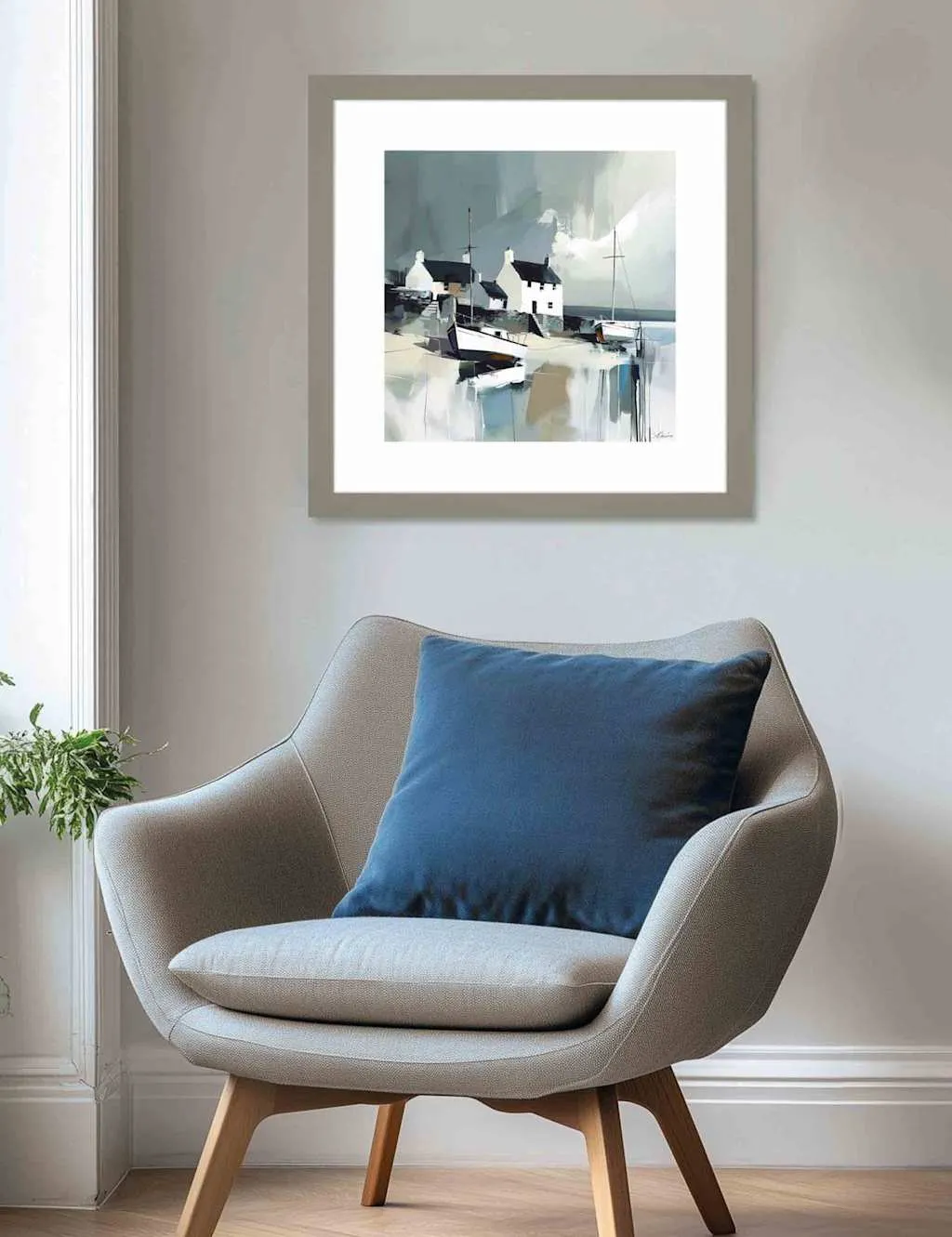 Gallery Direct Sea Spirit Framed Wall Art Duck Egg