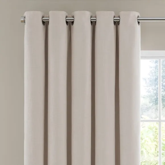 Chenille Ultra Blackout Eyelet Curtains 1