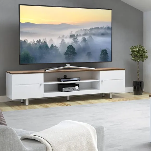 AVF White Sands Extra Wide TV Stand for TVs up to 85” 1