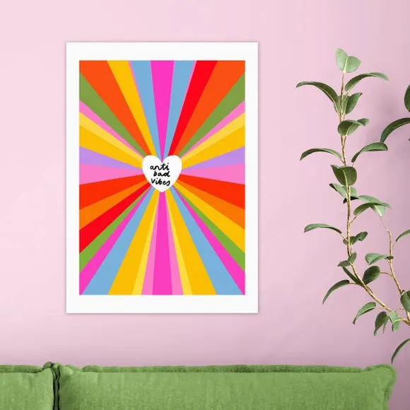 East End Prints Anti Bad Vibes by Emmy Lupin Studio Print 1