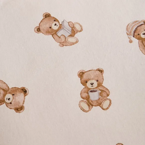 Catherine Lansfield Teddy Bear Brushed Cotton Fitted Sheet 2