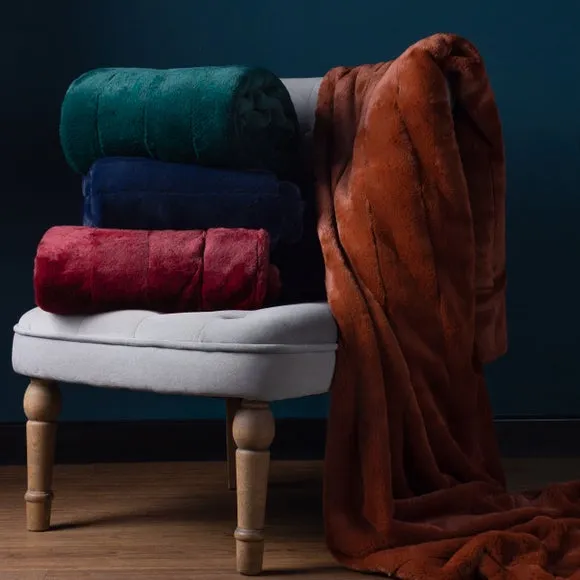 Empress Faux Fur Throw Blanket 5