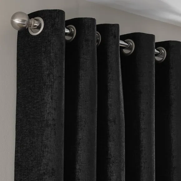 Chenille Eyelet Curtains (Blackout Available) 1
