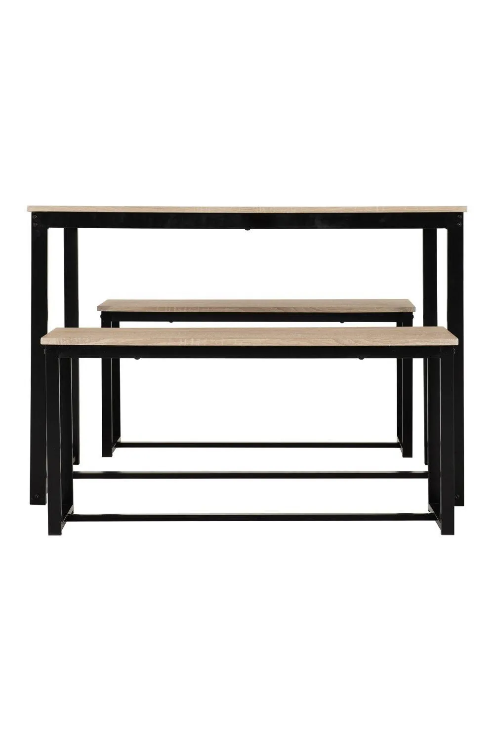 Seconique Lincoln 1+2 Dining Bench Set in Light Oak 4