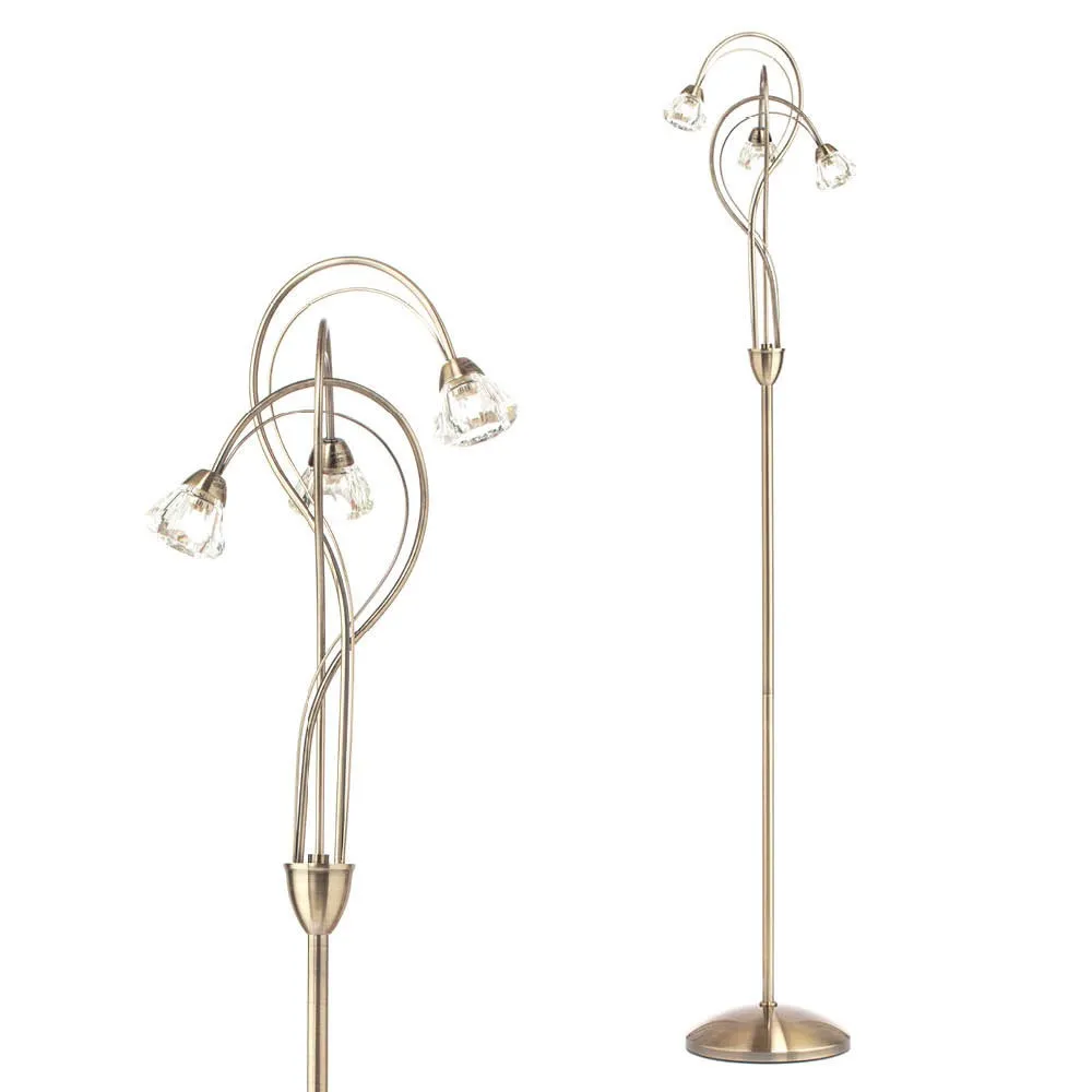 Marianne Floor Lamp, Antique Brass 1