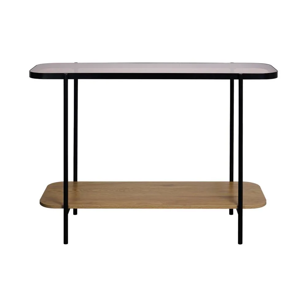 sweeek 110cm vintage console with black metal & wood effcet in Beige 6