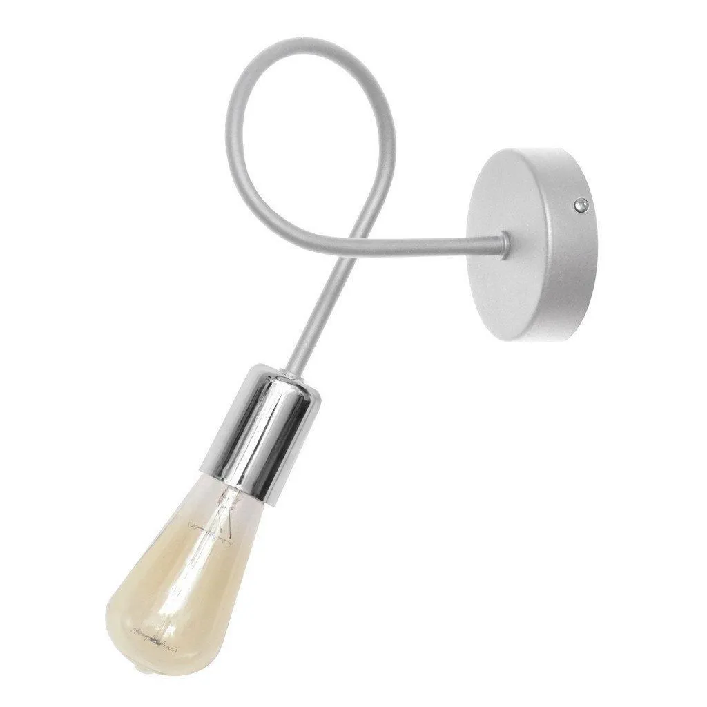 Netlighting Oxford Wall Lamp White Chrome 25cm