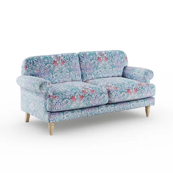 Jolene William Morris Woodland Weeds Print Velvet 3 Seater Sofa 6