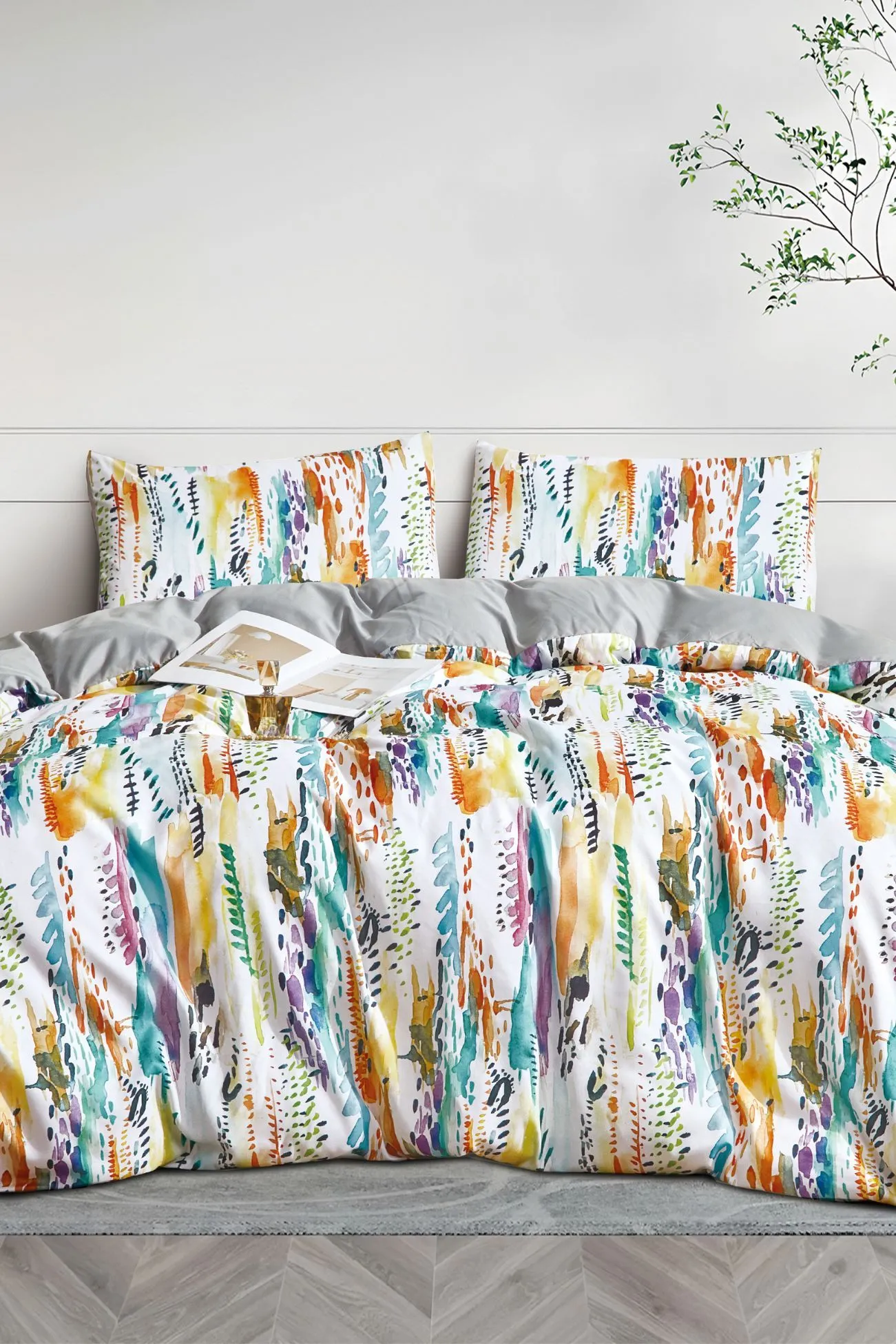 Ezysleep Elodie Floral Printed Duvet Set 2