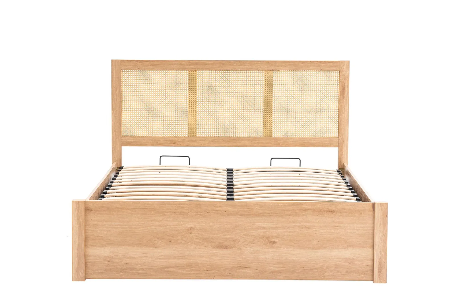 Birlea Rattan Ottoman Bed Frame Croxley Oak Storage in Natural 5