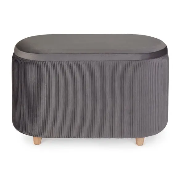 Florence Velvet Ottoman 5