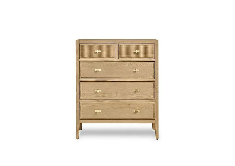 Alicent 3+2 Drawer Chest - Bedroom Furniture - In Time for Christmas