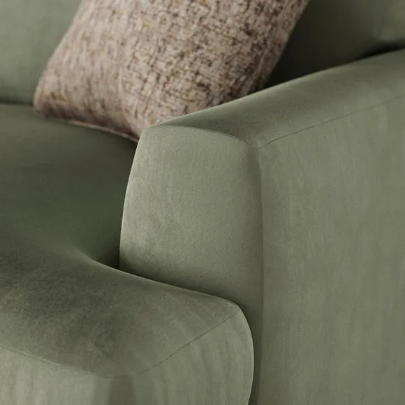 Lawson Matte Plush Velvet Snuggle Chair 5