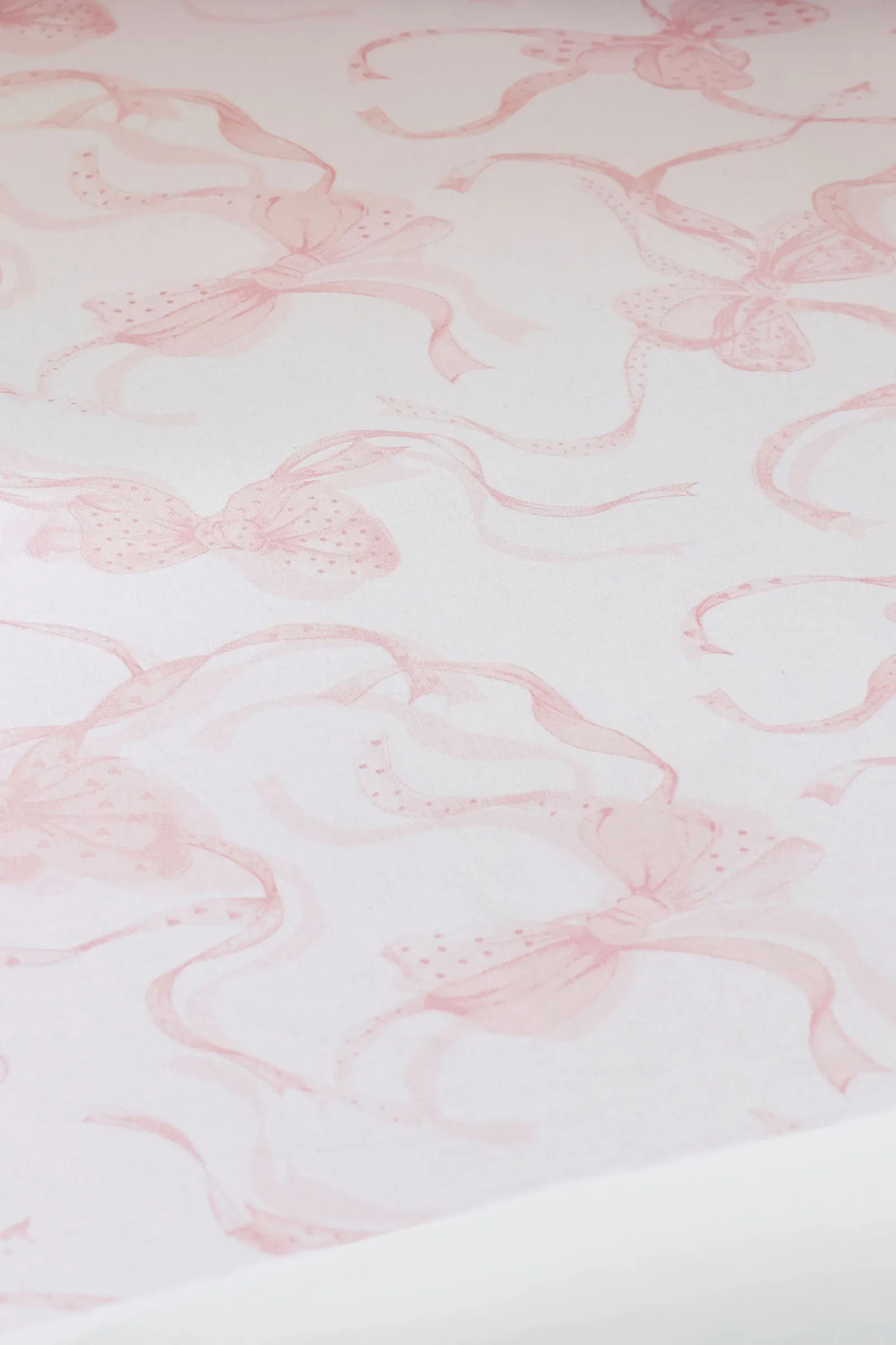 Catherine Lansfield 'Bow' Fitted Sheet in Pink 2