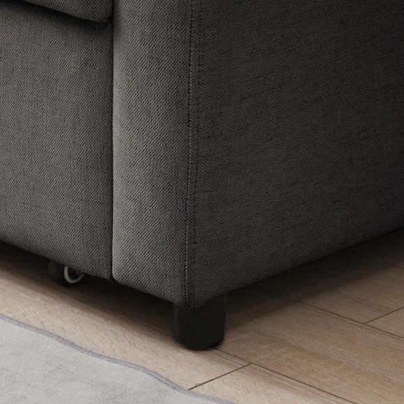 Miller Corner Double Sofa Bed, Chenille 5