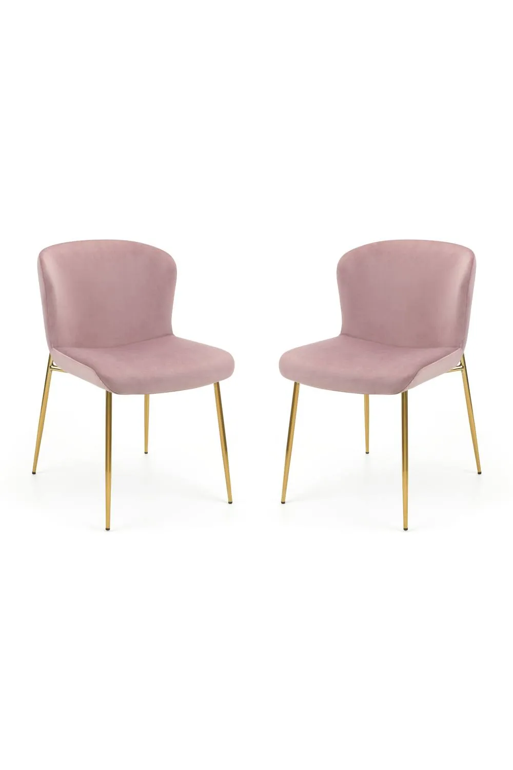 Julian Bowen Harper Upholstered Dining Chair (Set of 2) in Dusty Pink 4
