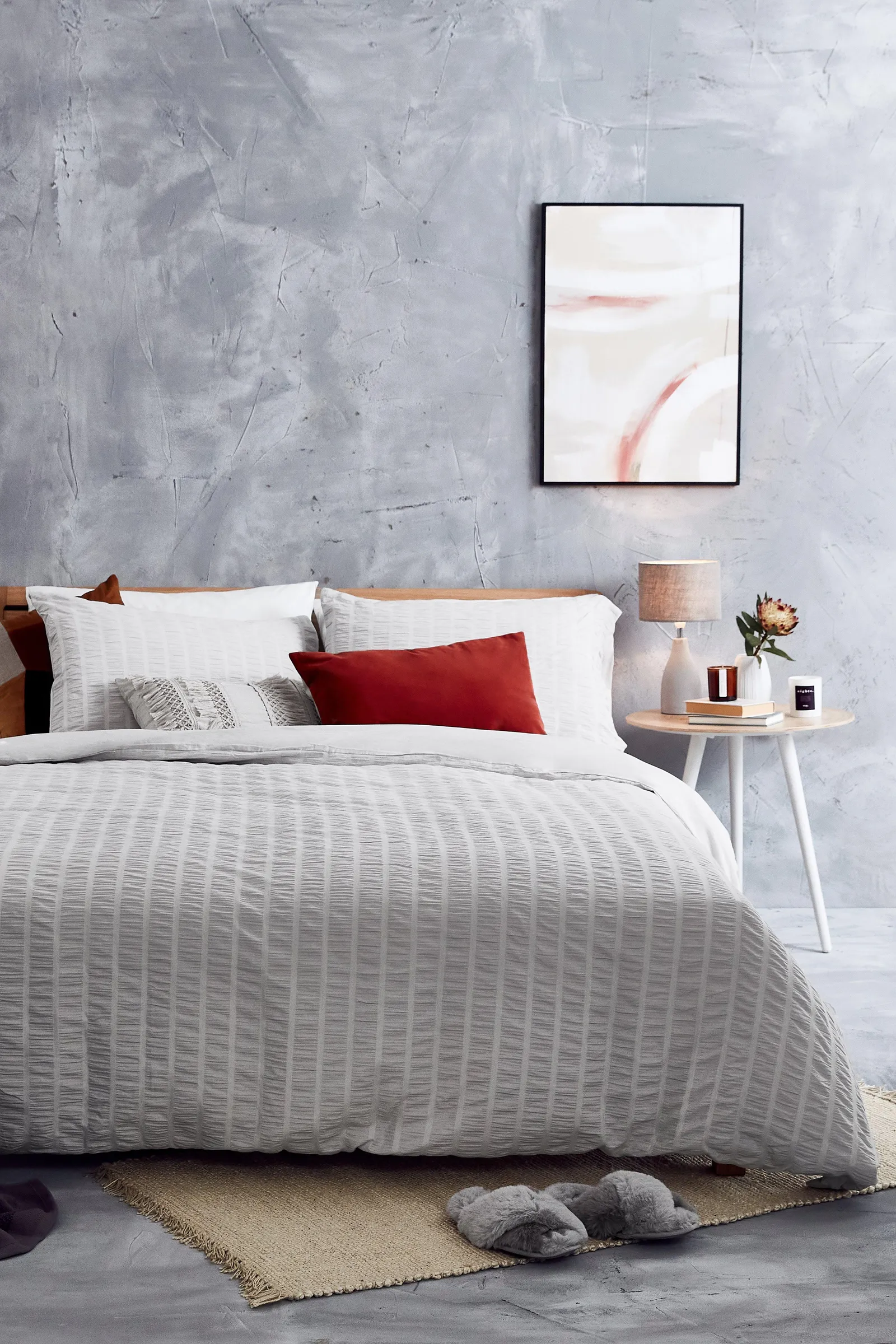 Seersucker Super King Duvet Set