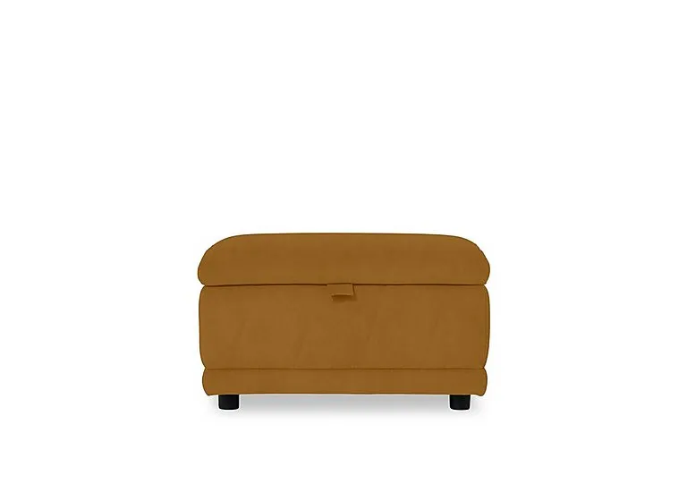 Genius Fabric Storage Footstool - Opulence Saffron