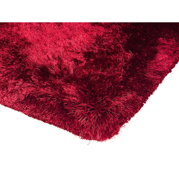 Plush Hand Woven Rug  Red