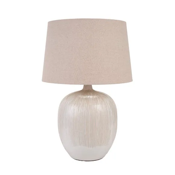 Greta Textured Ceramic Table Lamp 4