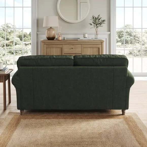 Flori Tonal Plush Chenille 2 Seater Sofa 3