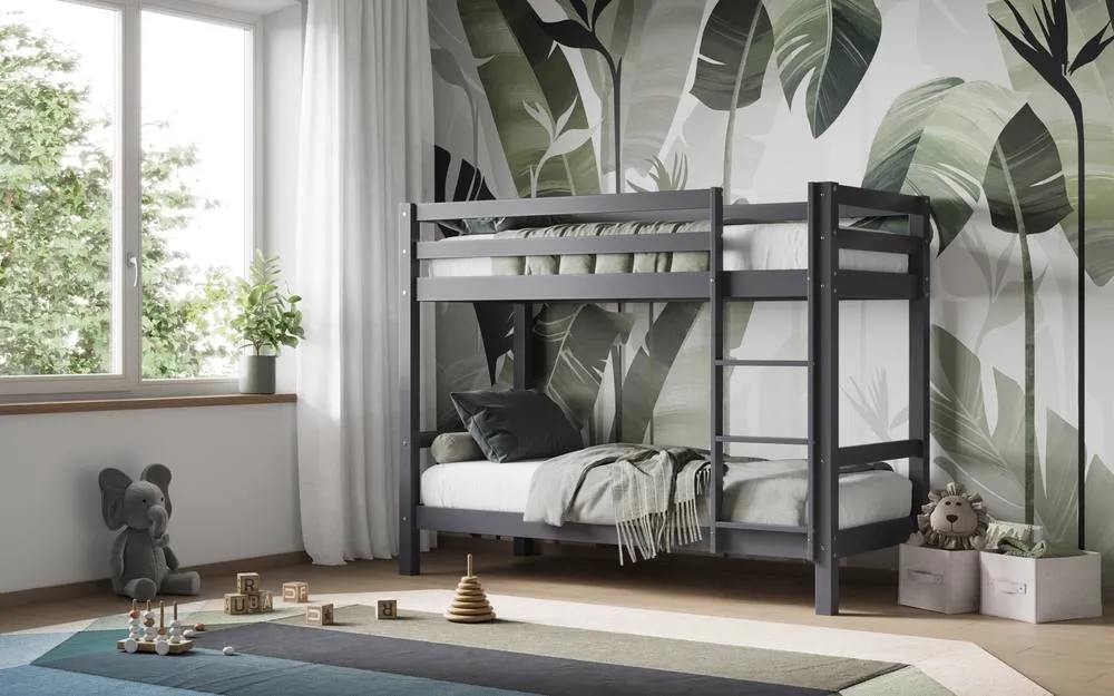 Flair Callisto Shorty Bunk Bed in Grey 1