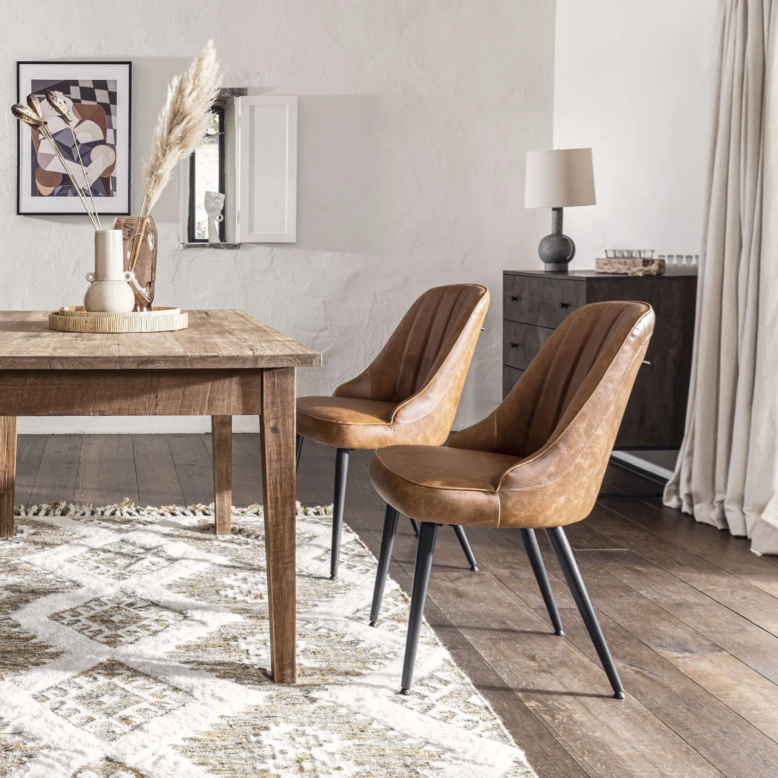 Brockwell Dining Chair, Brown | Barker & Stonehouse 3