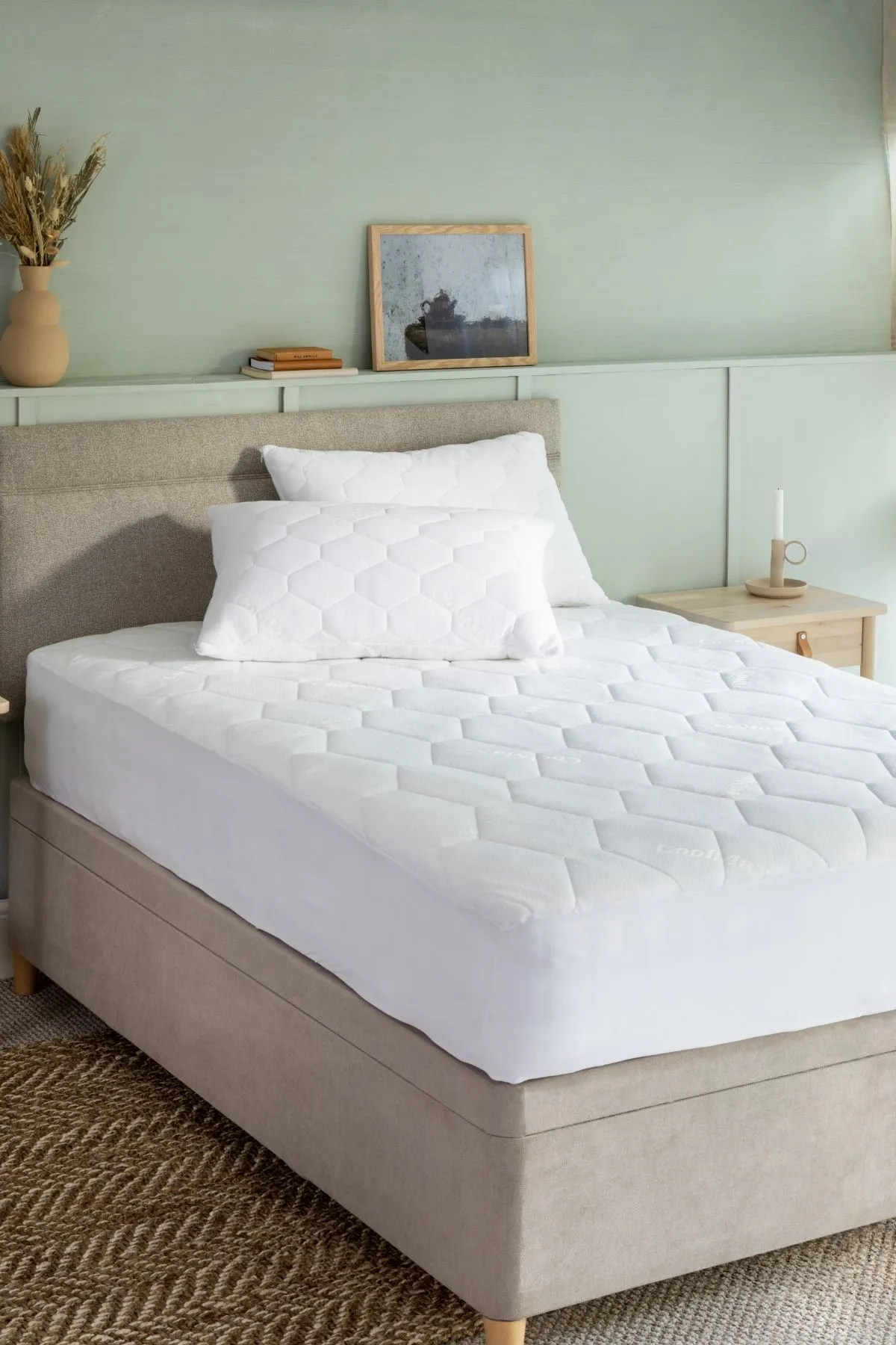 Soak&Sleep Waterproof Coolmax Pillow Protector Pair in White 2