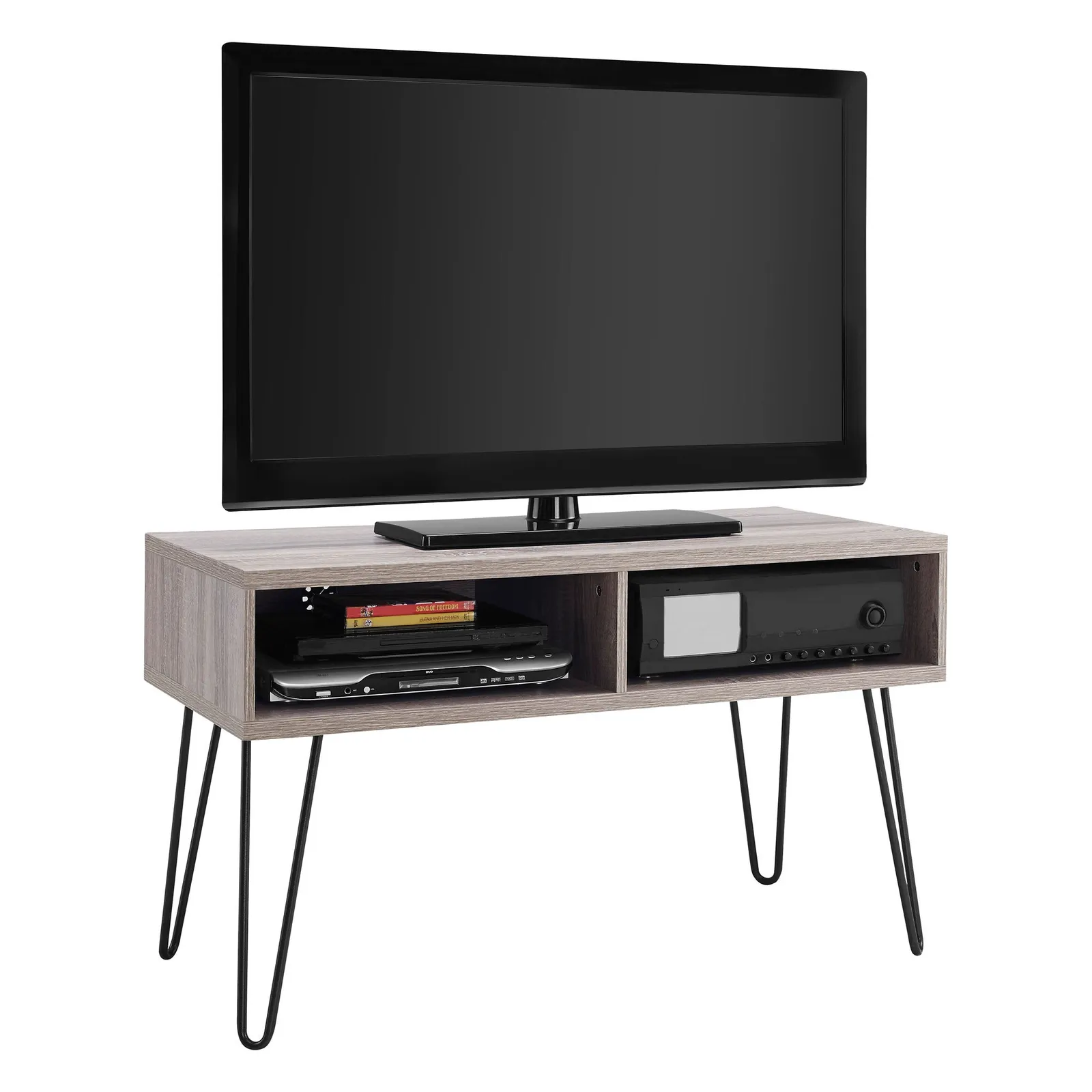 Owen Retro Hairpin TV Unit Grey