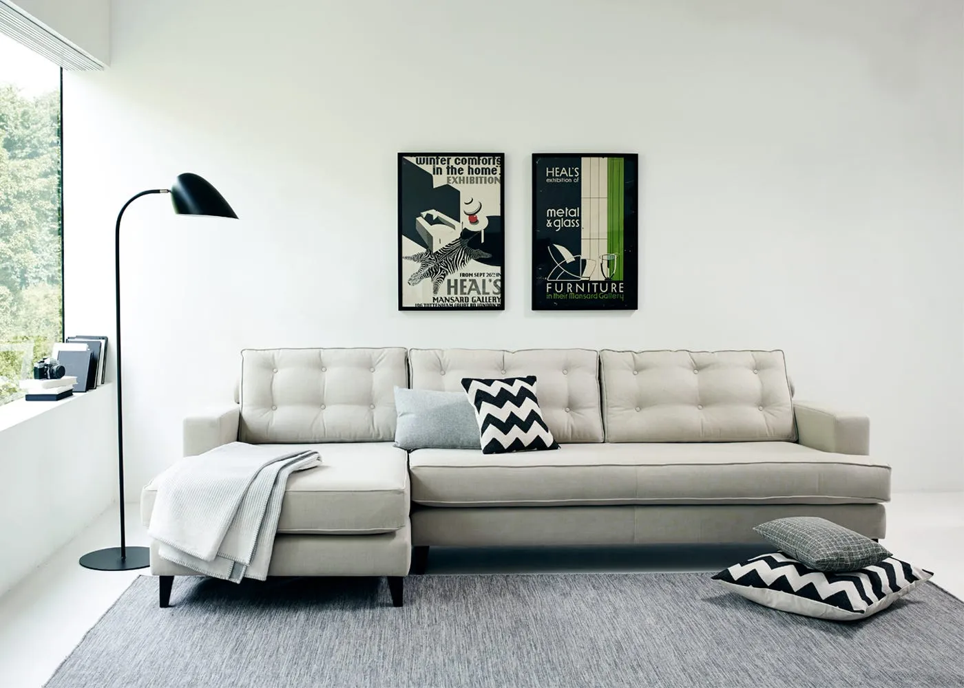 Heal's Mistral Left Hand Facing Corner Sofa In Broad 2