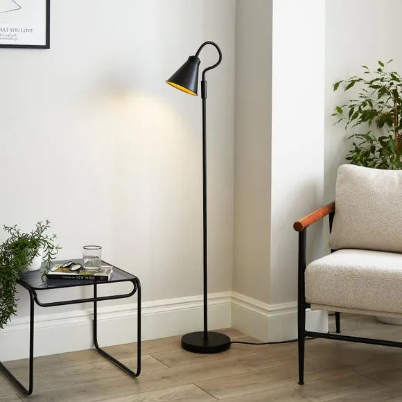 Newton Industrial Goose Neck Adjustable Floor Lamp 1