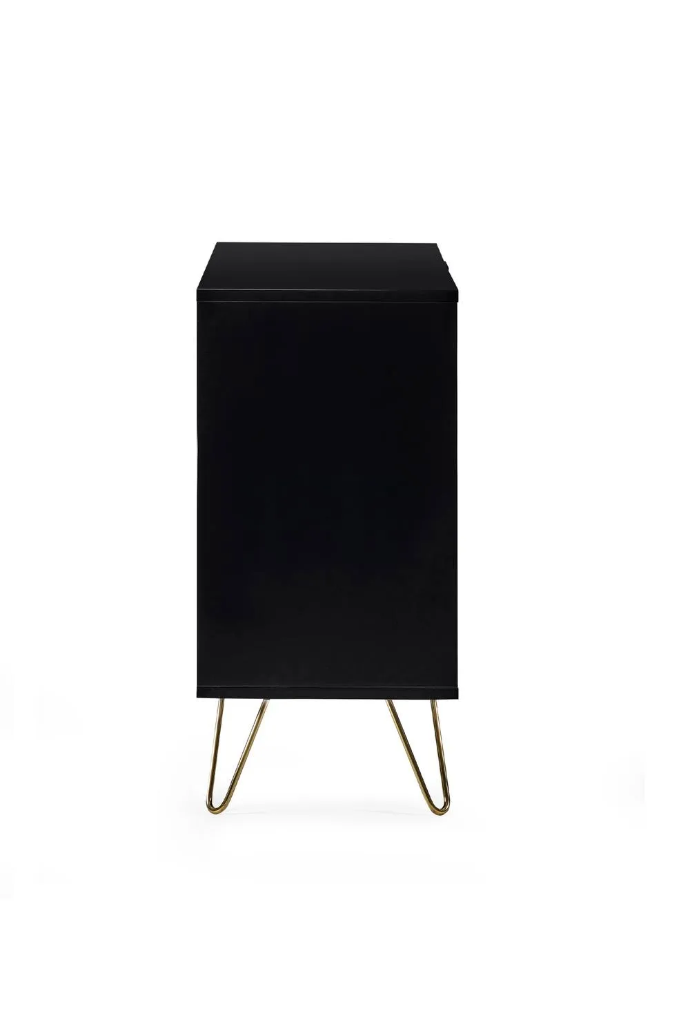Julian Bowen Murano 2 Door 3 Drawer Sideboard in Black 4