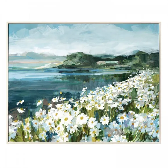 Wild Daisy Bay by Danhui Nai Framed Canvas 2