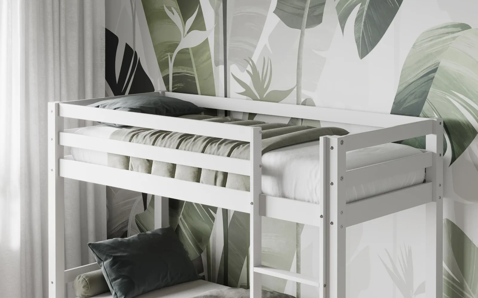 Flair Callisto Shorty Bunk Bed in White 3