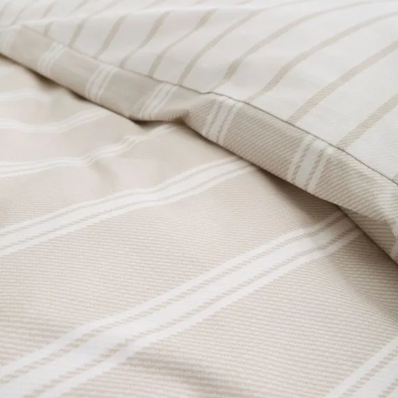 Bianca Ashford Stripe 100% Cotton Reversible Duvet Cover & Pillowcase Set 5