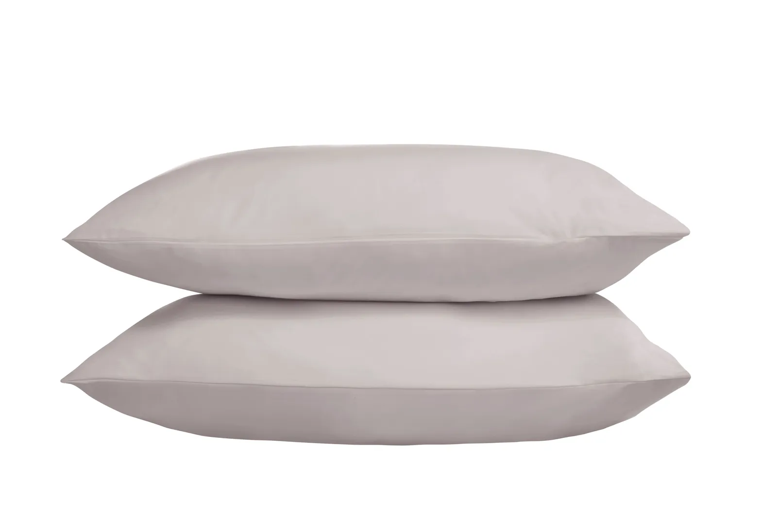 The Linen Consultancy 'TLC 5 Star Hotel Concept' 500TC Cotton Sateen Standard Pillowcase 4 Pack in Silver