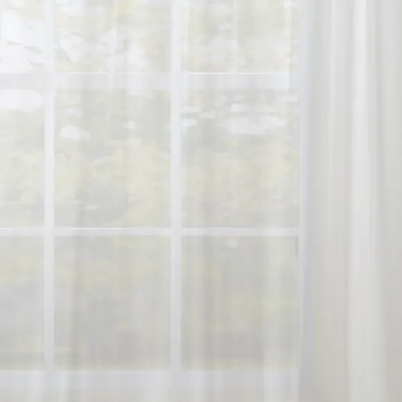 Faux Silk Slot Top Voile Panel 3