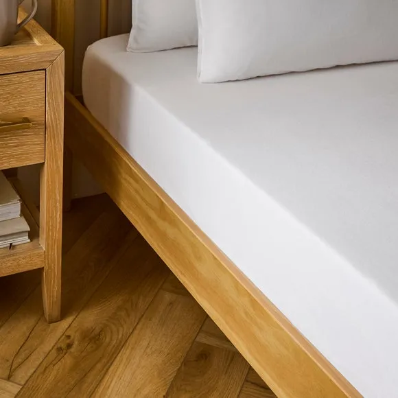 100% Organic Brushed Cotton Fitted Sheet 1