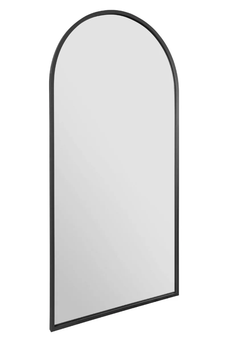 MirrorOutlet Black Framed Arched Garden Wall Mirror 71" X 35" (180CM X 90CM) 5