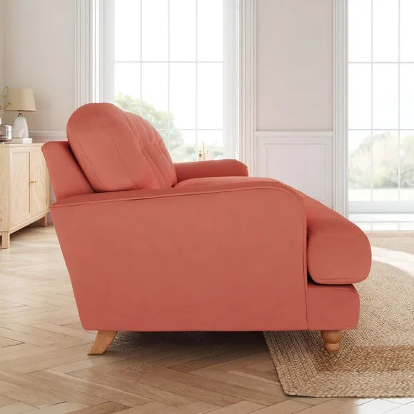 Martha Matte Plush Velvet 3 Seater Sofa 2