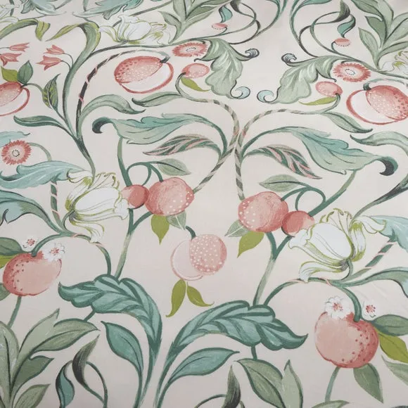 Catherine Lansfield Clarence Floral Reversible Natural Duvet Cover & Pillowcase Set 4