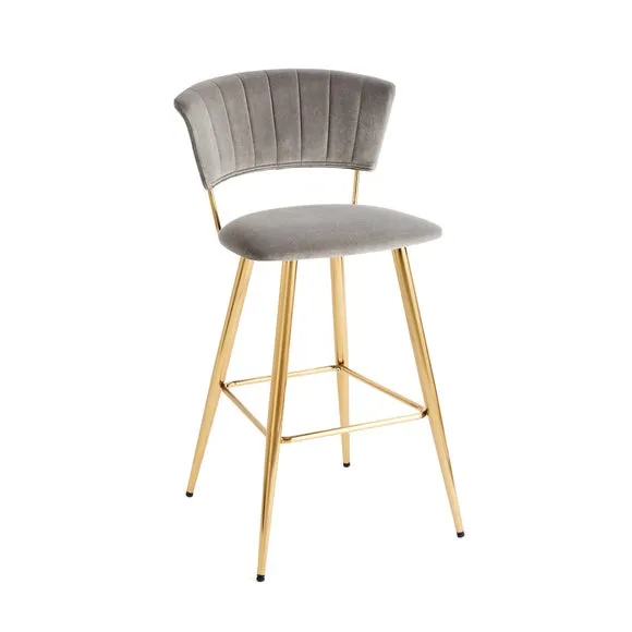 Kendall Bar Stool, Velvet 6