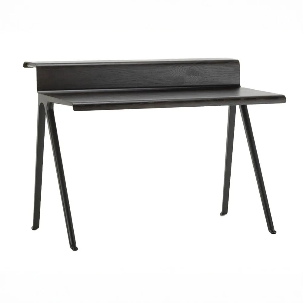 Vitra Courier Desk Dark Oak Deep Black Base 2