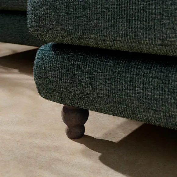 Arthur Waffle Chenille Corner Chaise Sofa 5