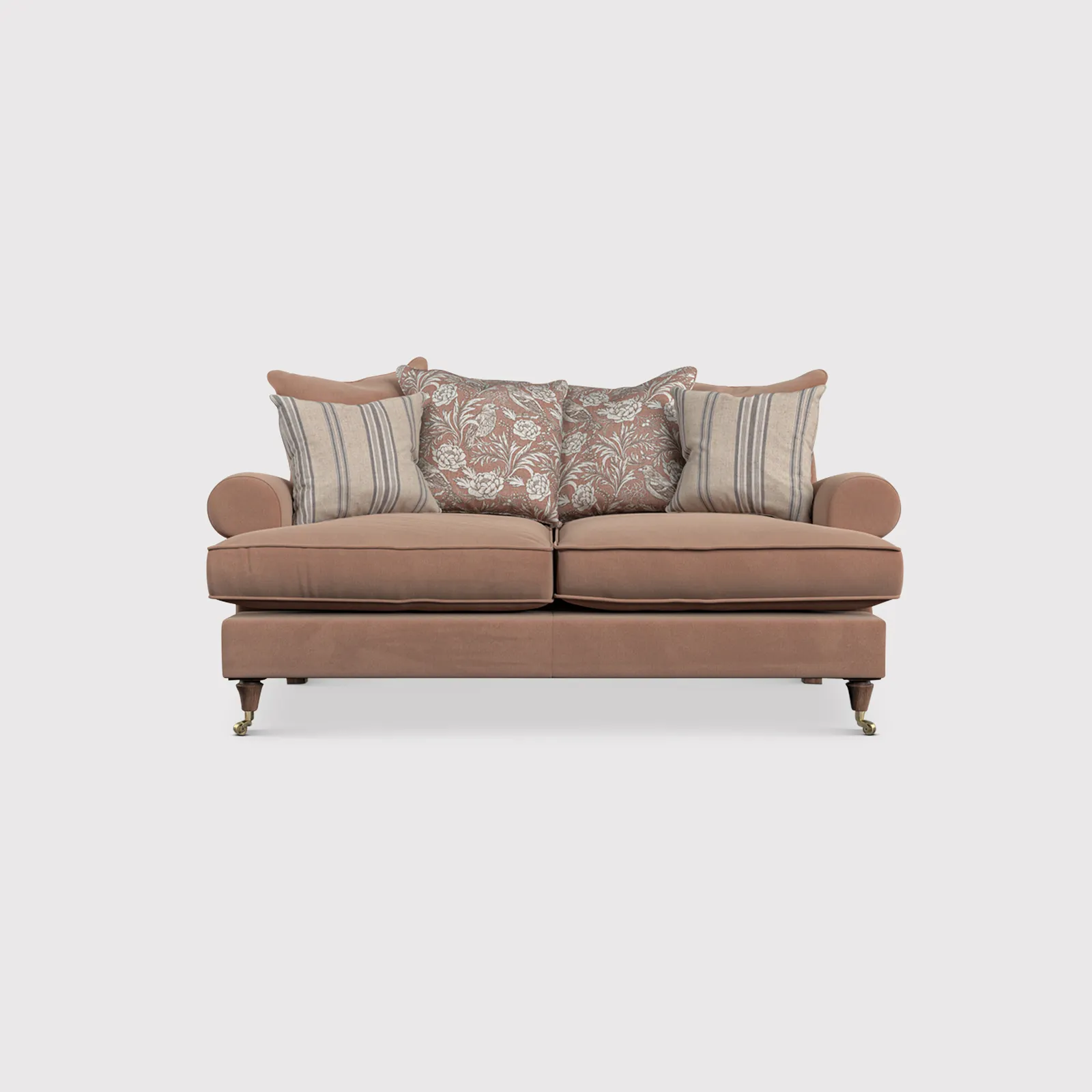 English Heritage Finch Small Sofa Pillow Back, Pink Fabric | Barker & Stonehouse 1